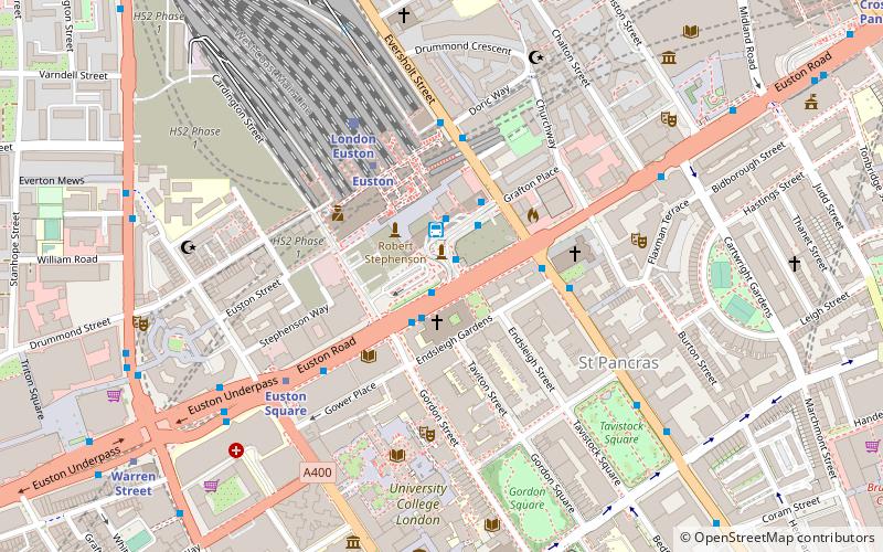 Euston Tap location map