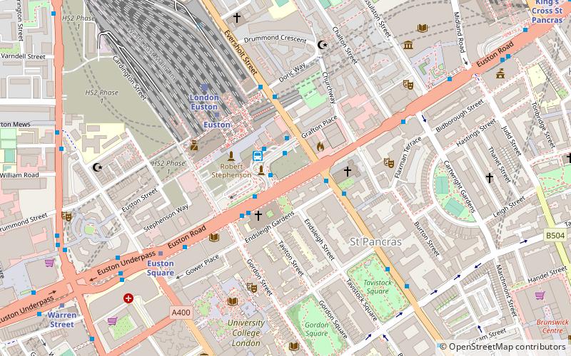 Euston Square Gardens location map