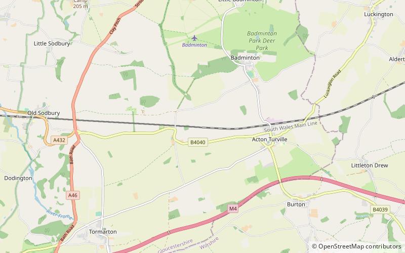 Chipping Sodbury Tunnel location map
