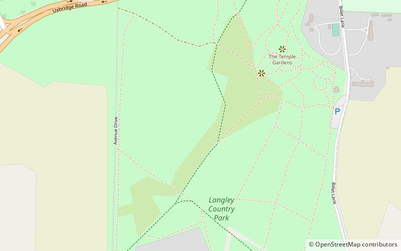 The Langley location map