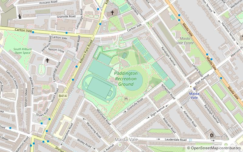 Paddington Recreation Ground location map