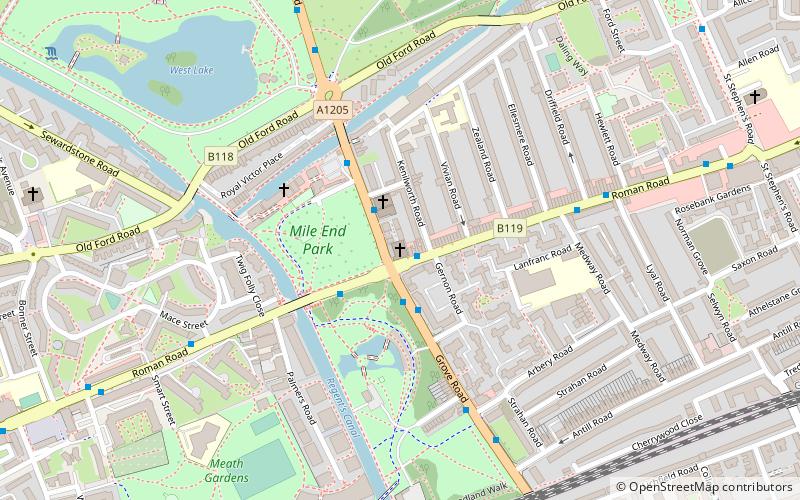 St Barnabas Bethnal Green location map