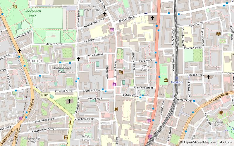 Hoxton Hall location map