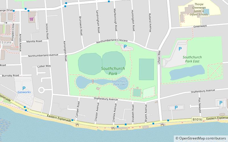 Southchurch Park location map
