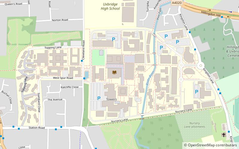 Brunel University London location map