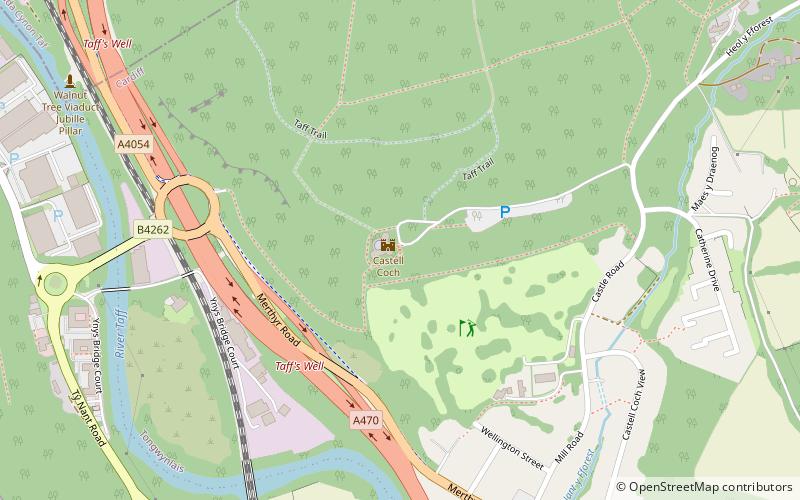 Castell Coch location map