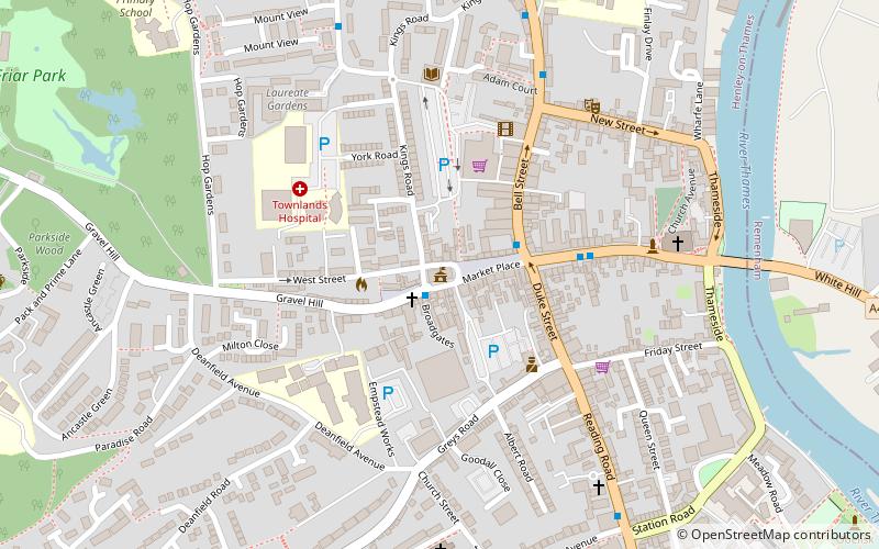 Henley Town Hall location map