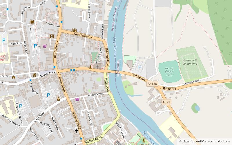 Henley Bridge location map