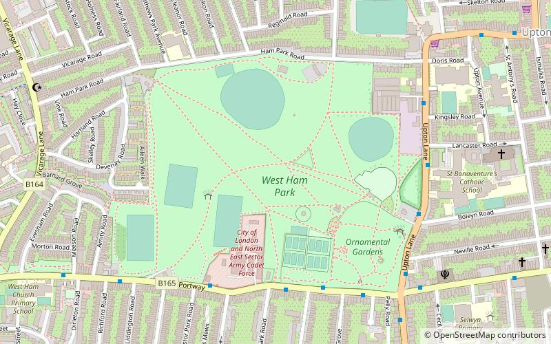 West Ham Park location map