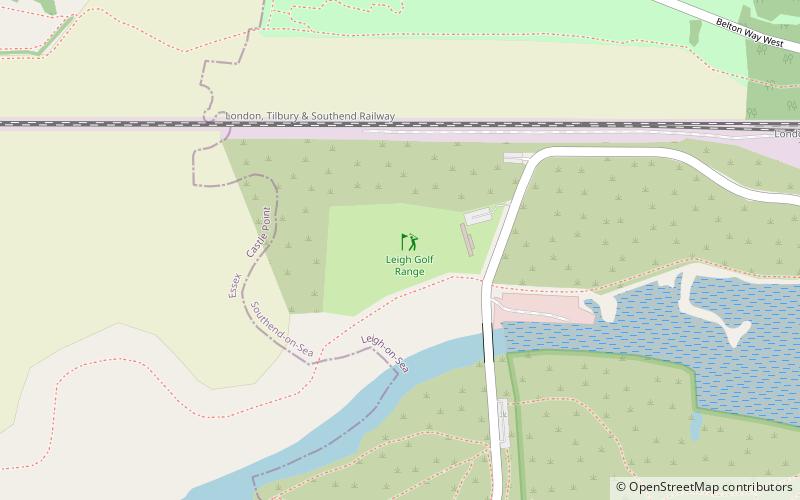 Leigh Golf Range location map