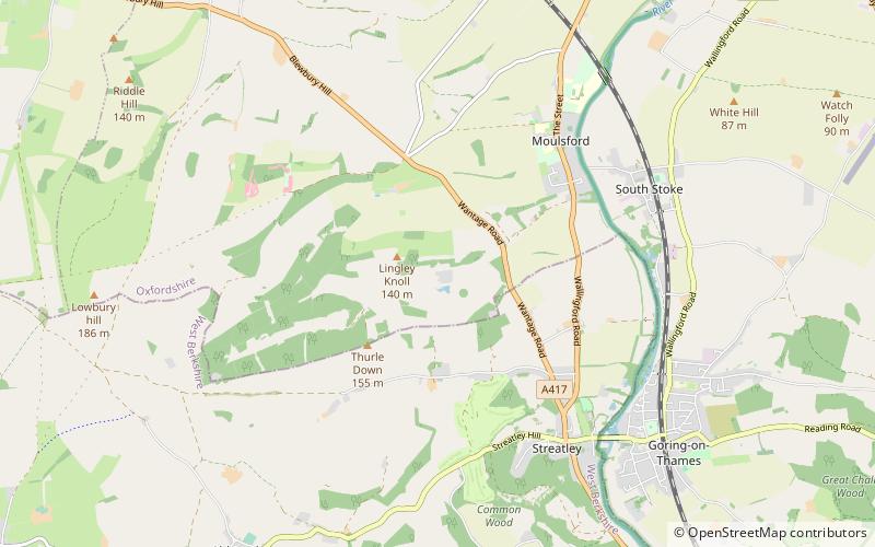 Moulsford Downs location map