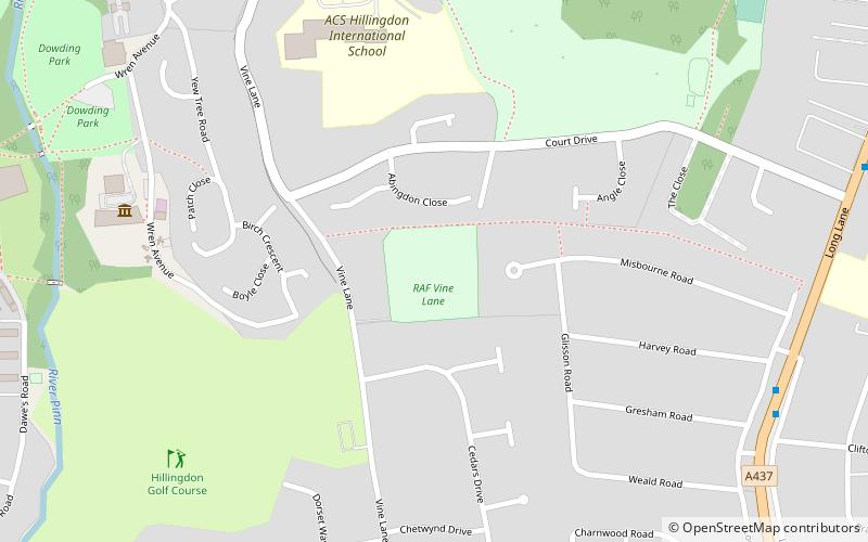 royal air force sports ground londyn location map