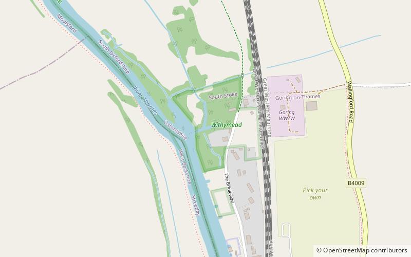 Withymead Nature Reserve location map