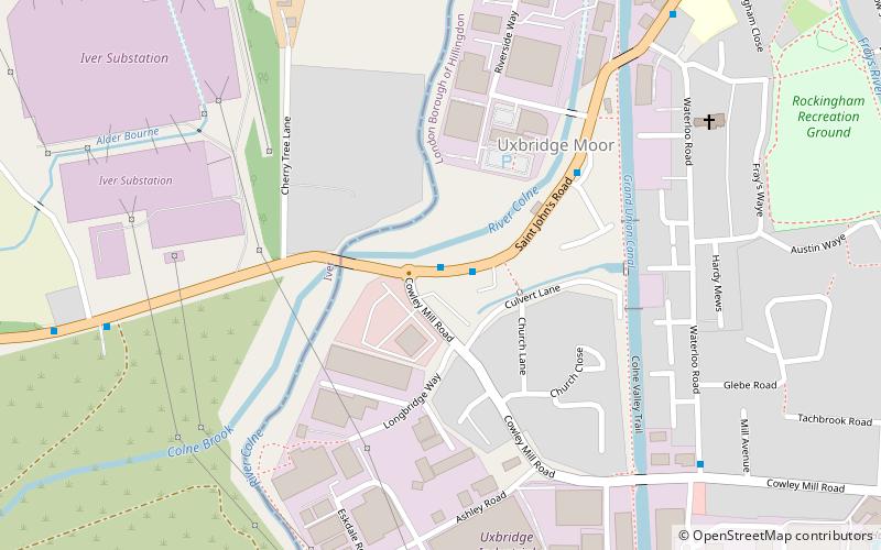 Uxbridge Moor location map