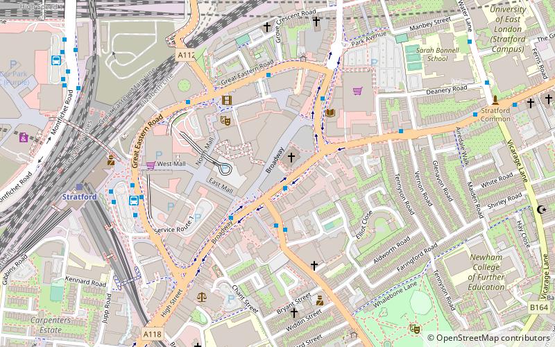 stratford martyrs memorial london location map