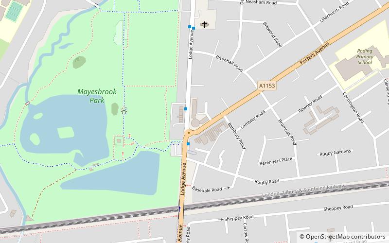 Dagenham Roundhouse location map