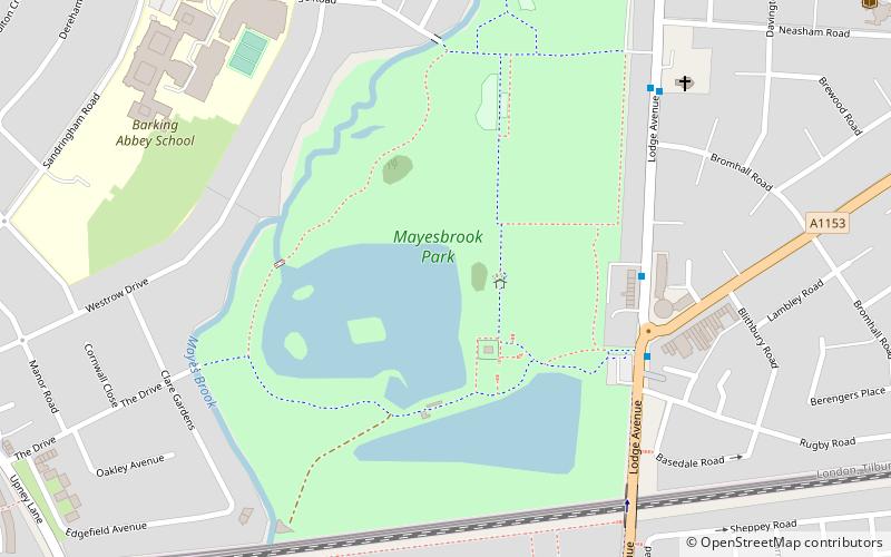 Mayesbrook Park location map