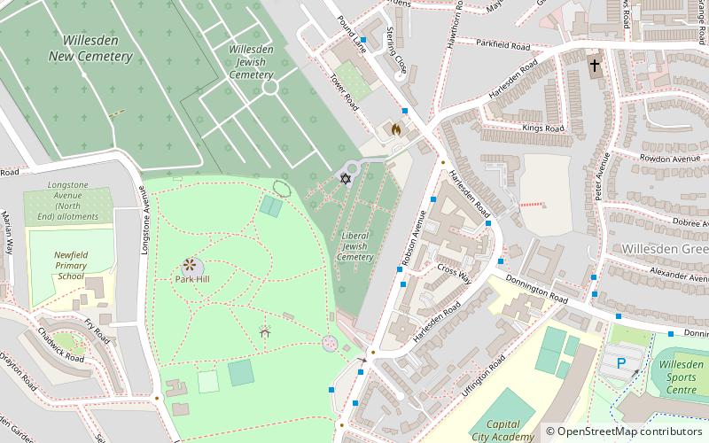 liberal jewish cemetery london location map