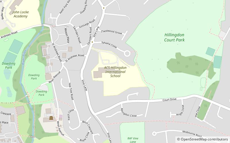 hillingdon court londyn location map