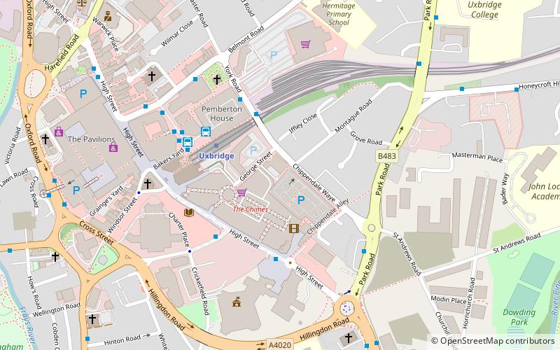 intu Uxbridge location map