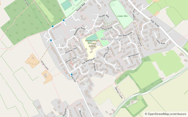 Wanborough location map