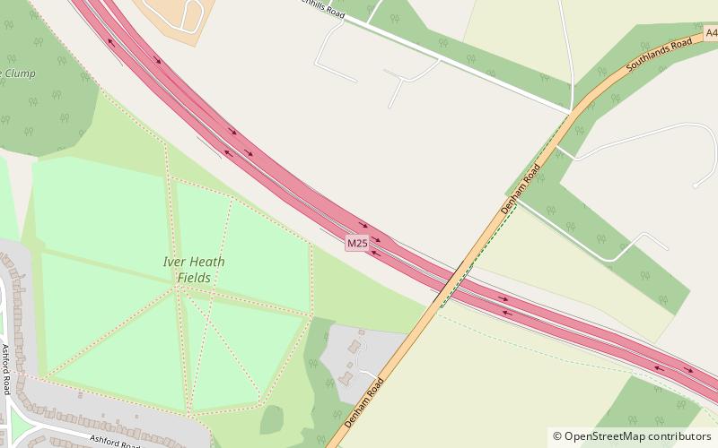 Autoroute britannique M25 location map