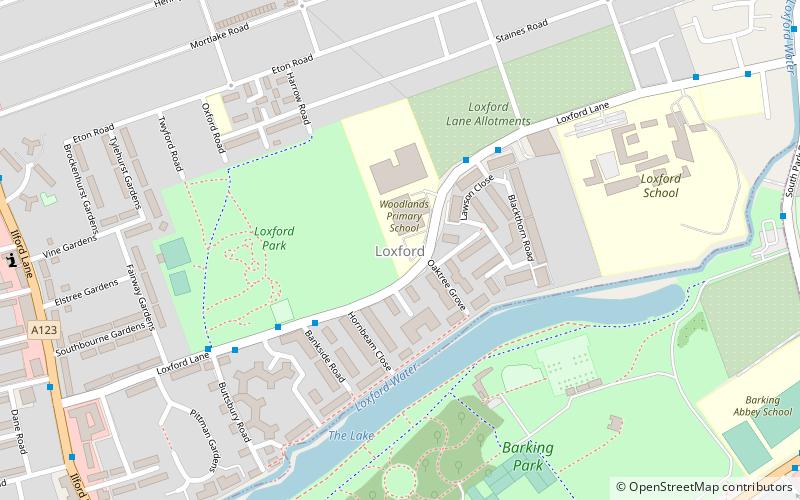 Loxford location map