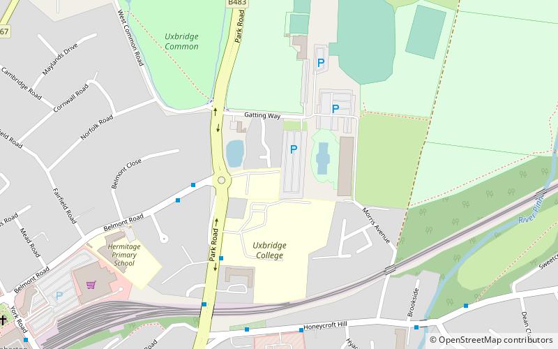 Uxbridge College Pond location map