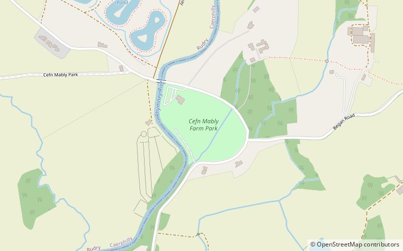 Cefn Mably Farm Park location map
