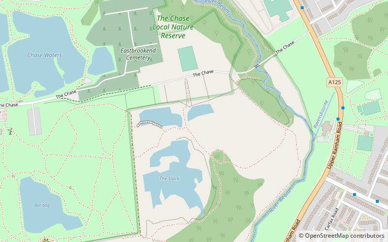 The Chase Nature Reserve location map