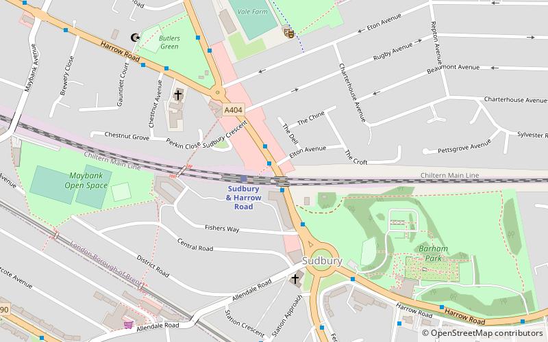 Harrow Road location map
