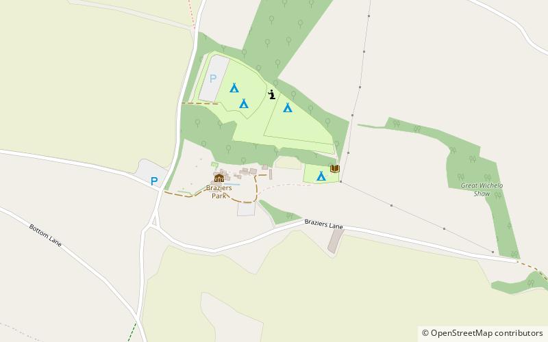 Braziers Park location map