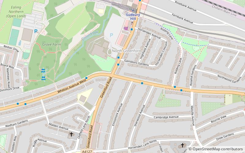 sudbury hill uxbridge location map
