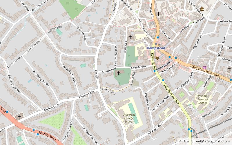 Hampstead Parish Church location map