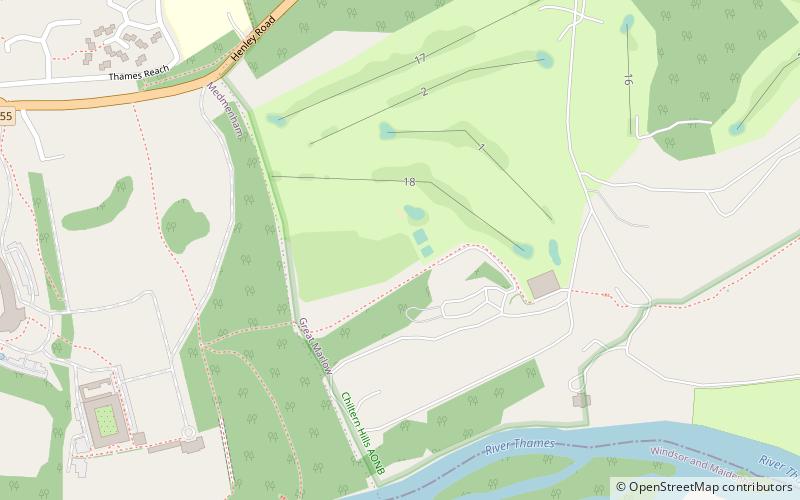 Harleyford Golf Club location map