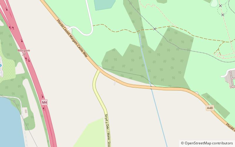 Margam Abbey location map