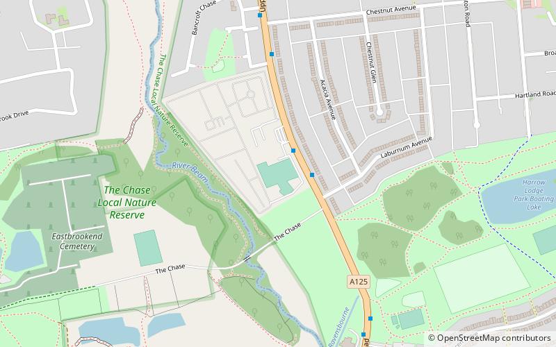 the rom south ockendon location map