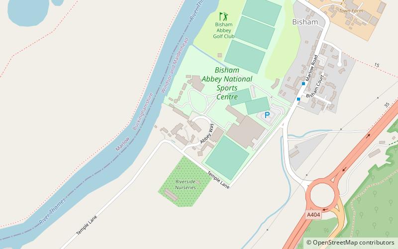 Bisham Abbey location map