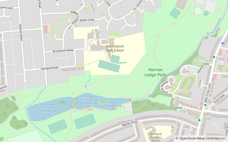 Harrow Lodge Park location map