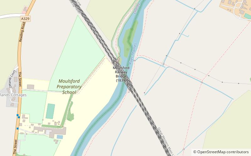 Moulsford Railway Bridge location map
