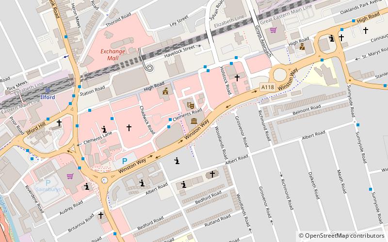 Redbridge Town Hall location map