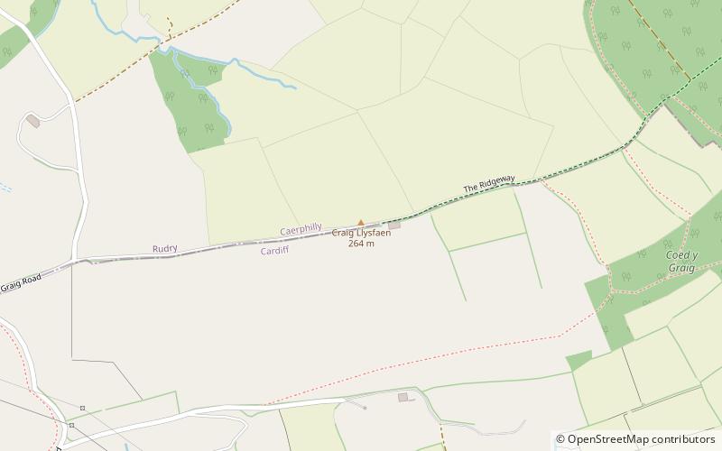 Craig Llysfaen location map