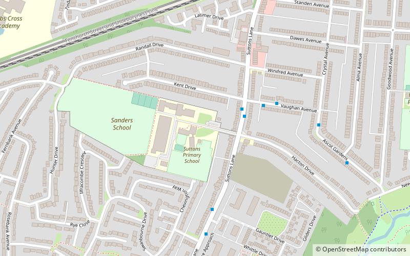 borough londonien de havering south ockendon location map