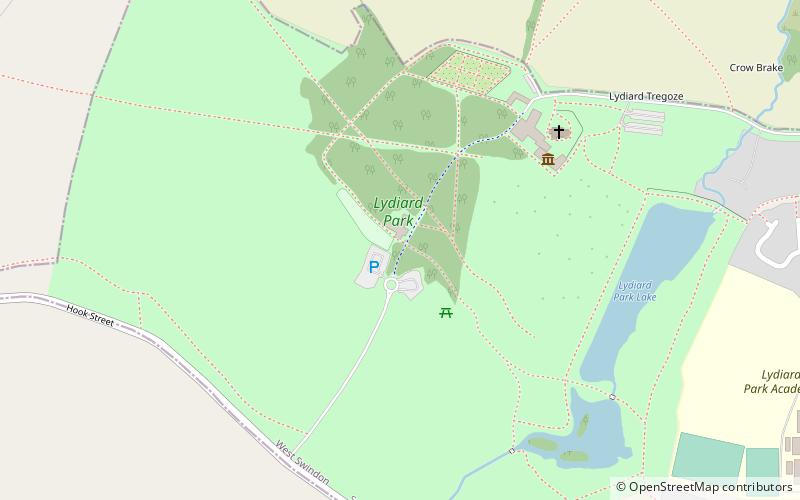 Lydiard Park location map