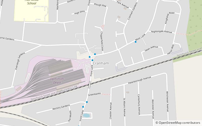 Cranham location map