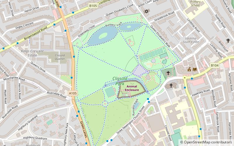 Clissold Park location map