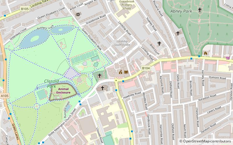 Stoke Newington Town Hall location map