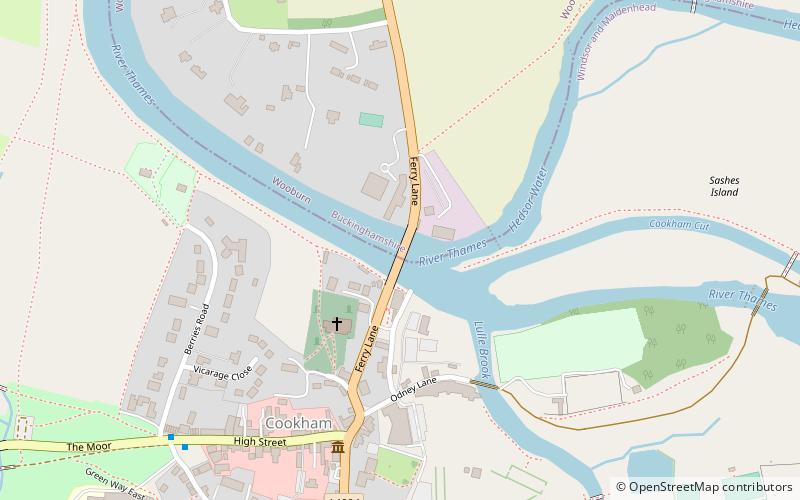 Cookham Bridge location map