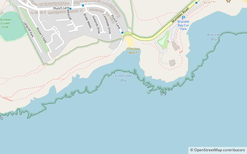 limeslade beach swansea location map