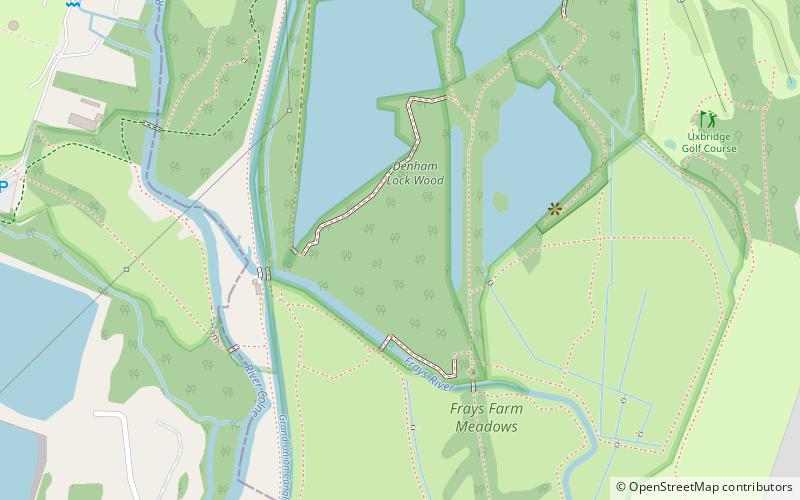 Denham Lock Wood location map